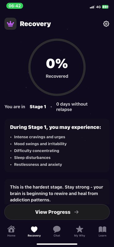 OnlyQuit progress tracking